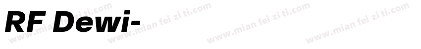 RF Dewi字体转换